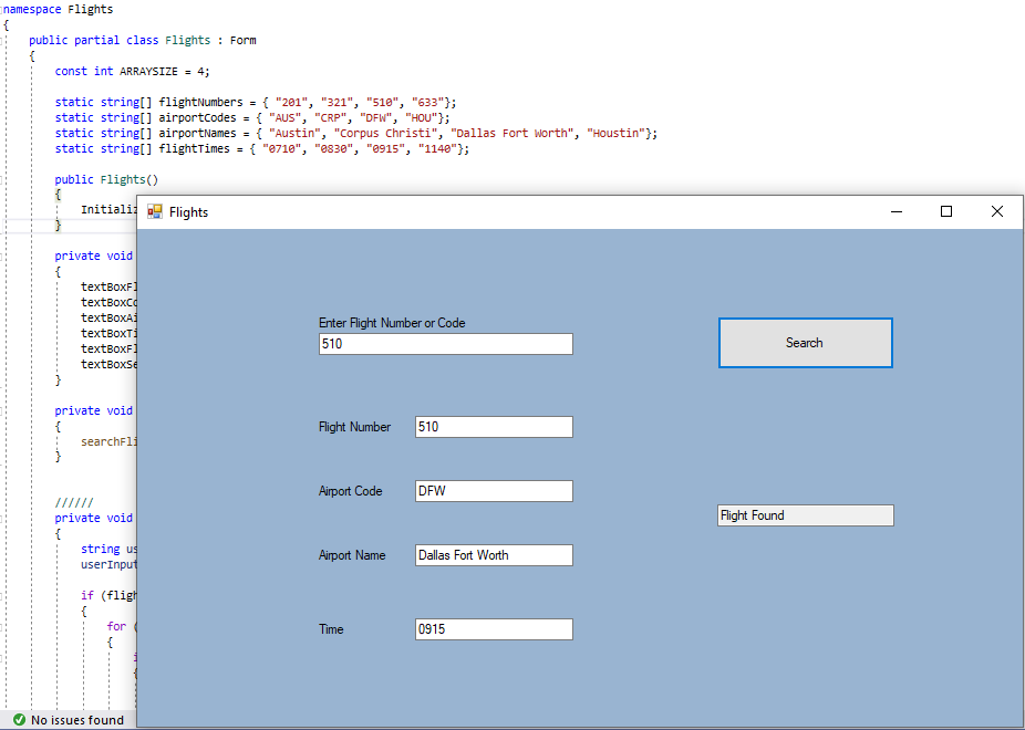 Flights-C#